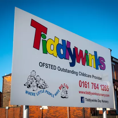 Aluminium Post and Panel Sign with Straight Cut Corners